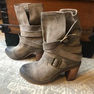 Jeffrey Campbell Ibiza Boots for Anthropology, Moto Boots, Slouchy Heeled